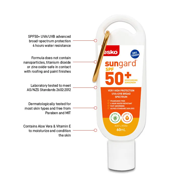 1lt Pump Bottle, SunGard SPF 50  Sunscreen Promo with FREE 60ml Carabiner Sunscreen