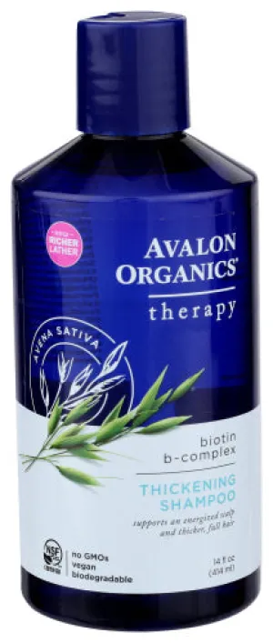 Avalon Organics - Shampoo Biotin-B Thickening, 14 oz (Pack of 1)