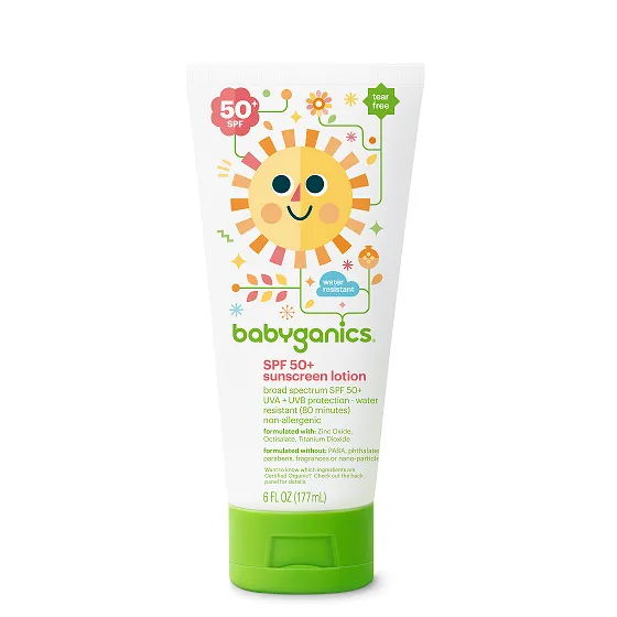 Babyganics SPF 50   Sunscreen Lotion, 177ml Exp: