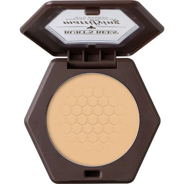 BURT'S BEES - 100% Natural Mattifying Powder Foundation, Bare -  0.3 oz. (8.5 g)