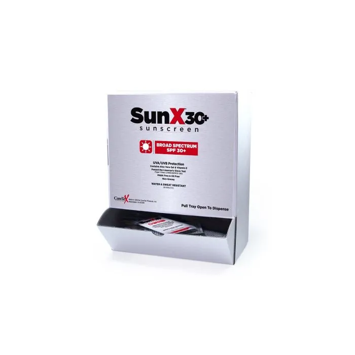 Coretex Sun X SPF30  Sunscreen Lotion Pouch Wallmount Box, Case of 50