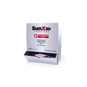 Coretex Sun X SPF30  Sunscreen Lotion Pouch Wallmount Box, Case of 50