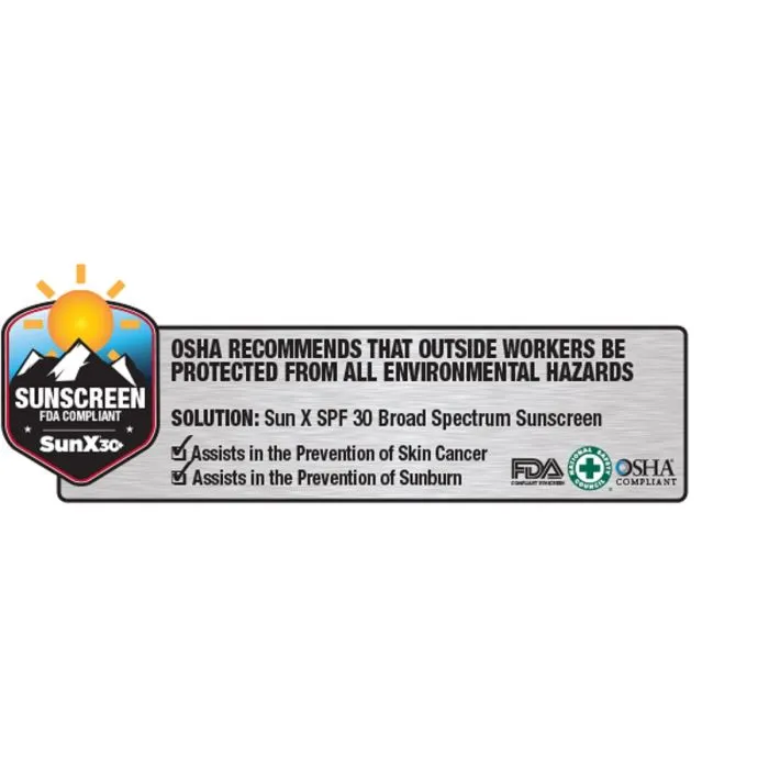 Coretex Sun X SPF30  Sunscreen Lotion Pouch Wallmount Box, Case of 50