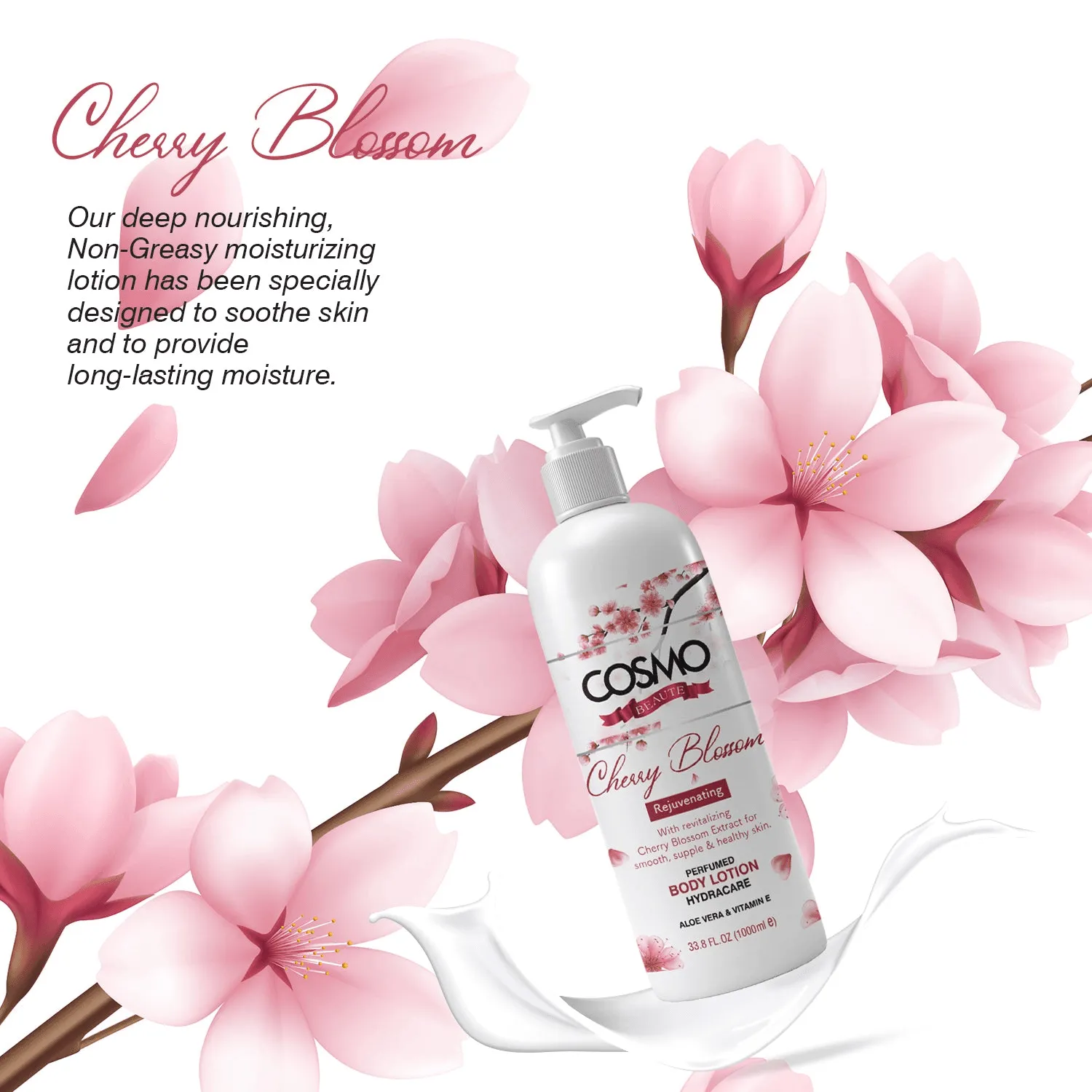 Cosmo Cherry Blossom Body Lotion - 1000ml