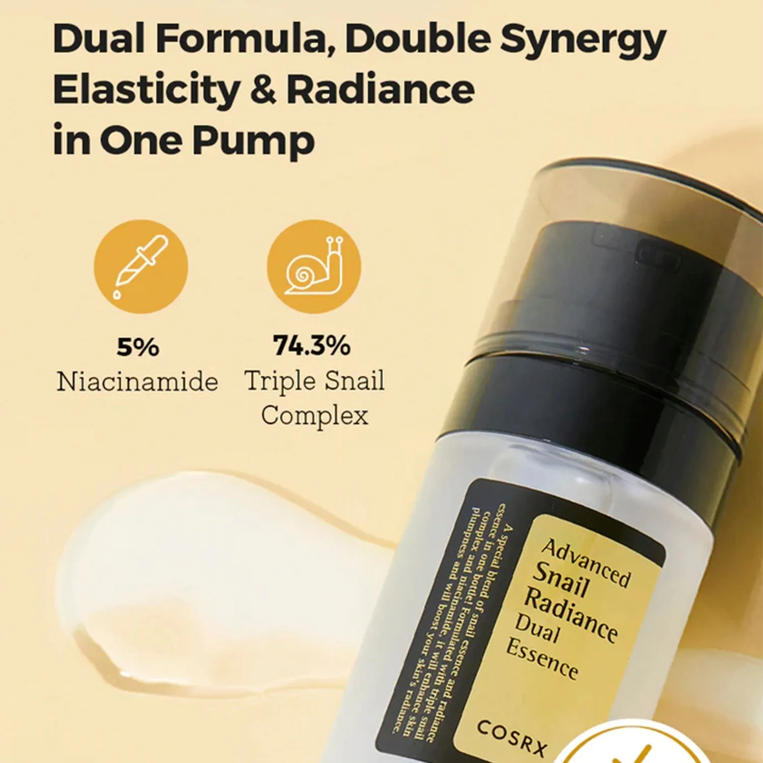 Cosrx Advanced Snail Radiance Dual Essence 2.7oz/ 80ml
