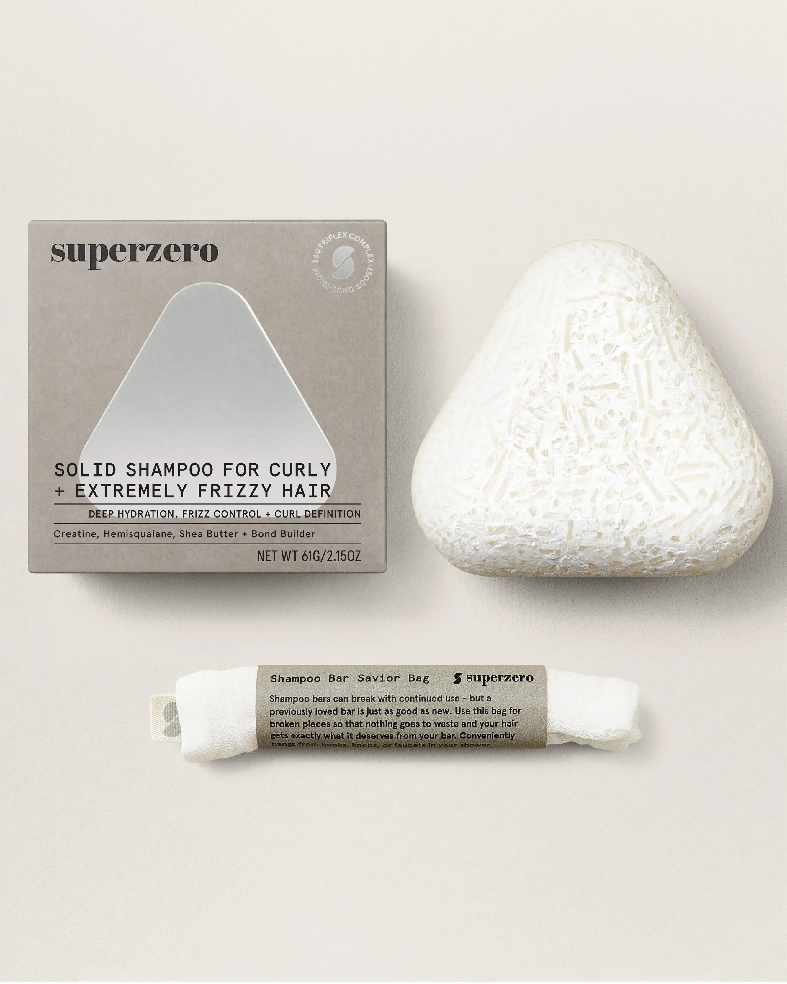 Deep Moisture   Anti Frizz Shampoo Bar for Curly, Coily, Extremely Frizzy Hair