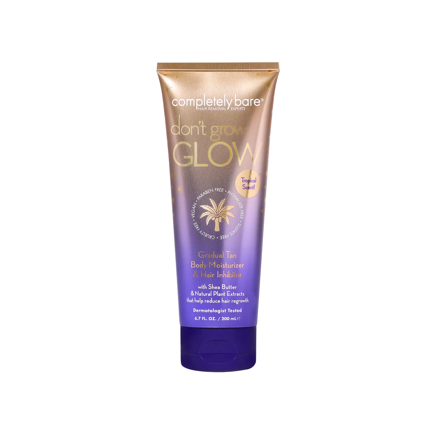 don't grow GLOW Gradual Tan Body Moisturizer & Hair Inhibitor