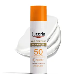 Eucerin - Age Defense SPF 50 Face Sunscreen Lotion   Hyaluronic Acid - 75ml