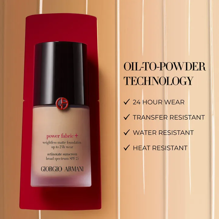 Giorgio Armani Power Fabric Weightless Matte Foundation 2 30ml