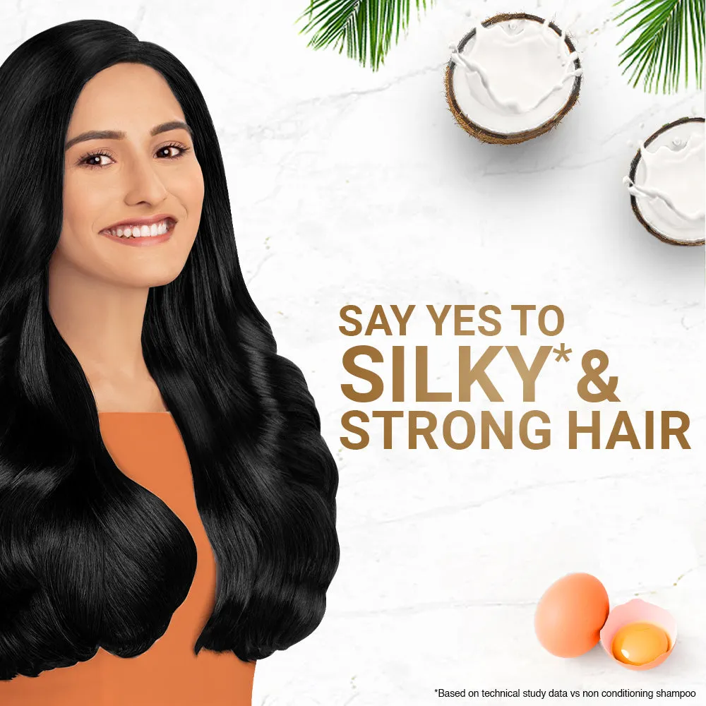 HAIR CARE BUNDLE - Parachute Naturale Shampoo Egg Shine 330ml & Aloe Vera Enriched Coconut Hair Oil 250ml