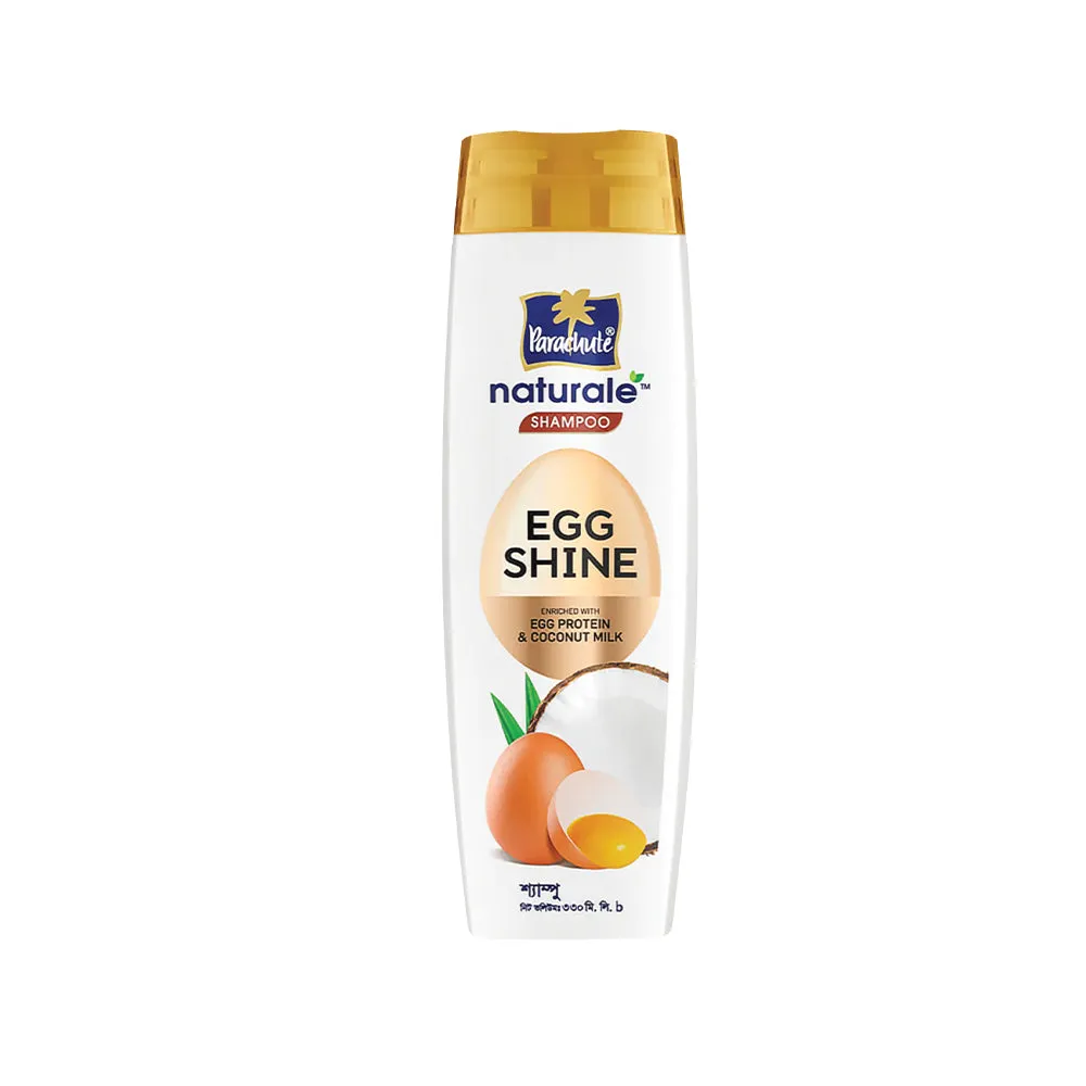 HAIR CARE BUNDLE - Parachute Naturale Shampoo Egg Shine 330ml & Aloe Vera Enriched Coconut Hair Oil 250ml