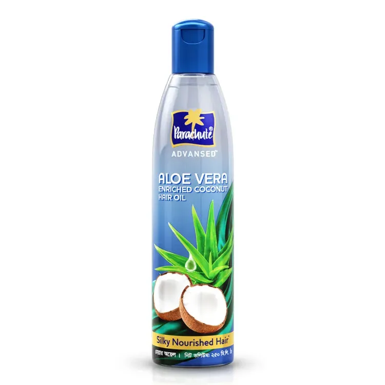 HAIR CARE BUNDLE - Parachute Naturale Shampoo Egg Shine 330ml & Aloe Vera Enriched Coconut Hair Oil 250ml