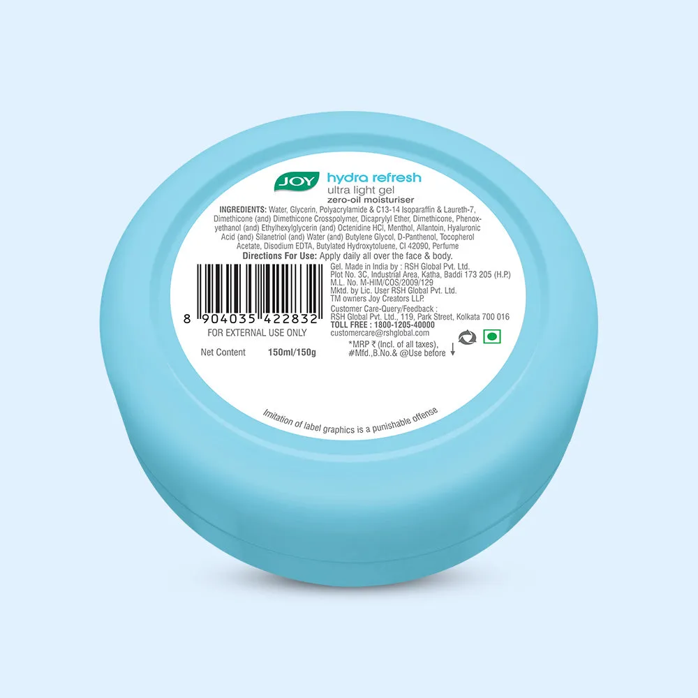 Hydra Refresh Ultra Light Gel Zero-Oil Moisturizer