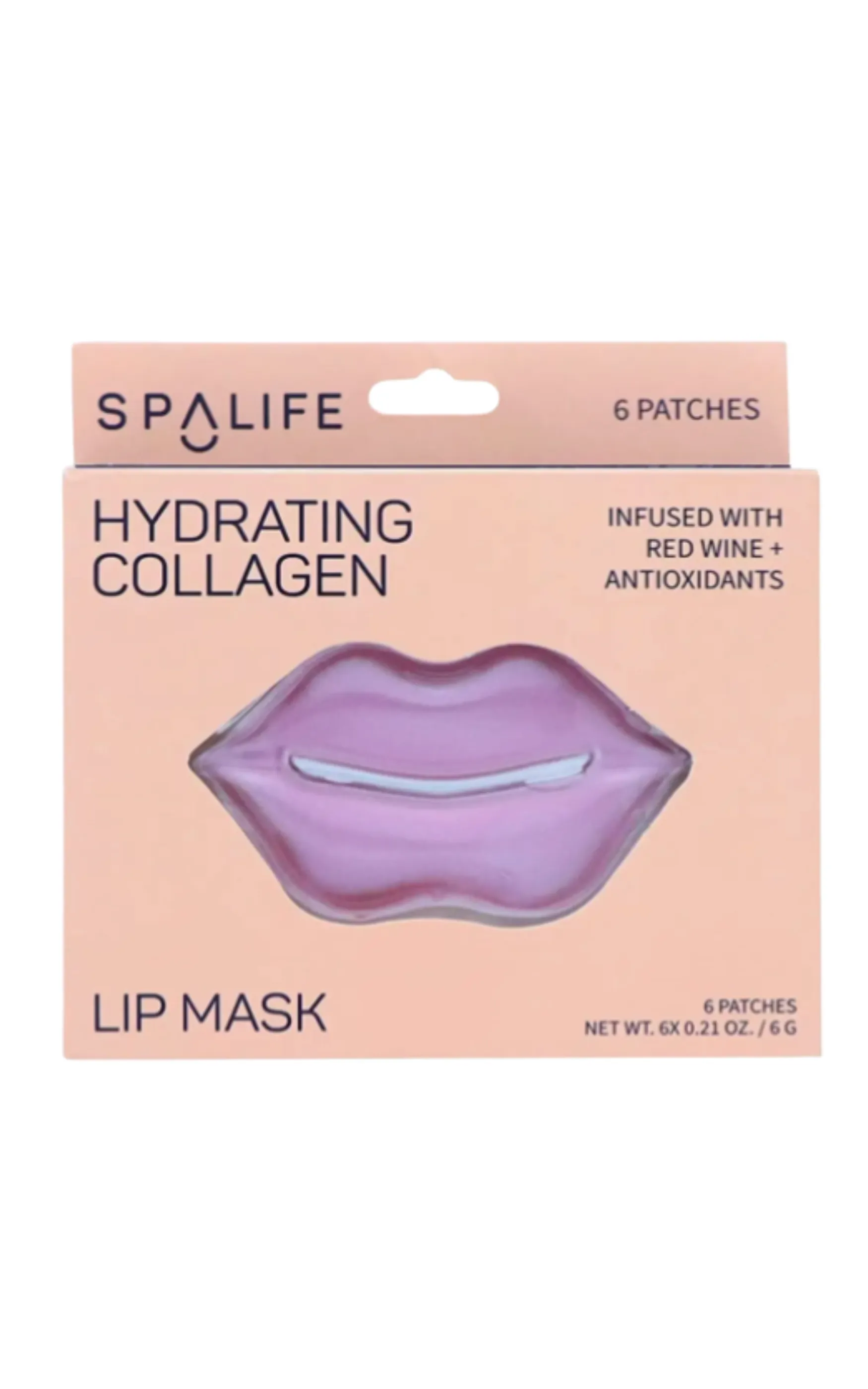 Hydrating Collagen & Red Wine Lip Mask 6 Pack