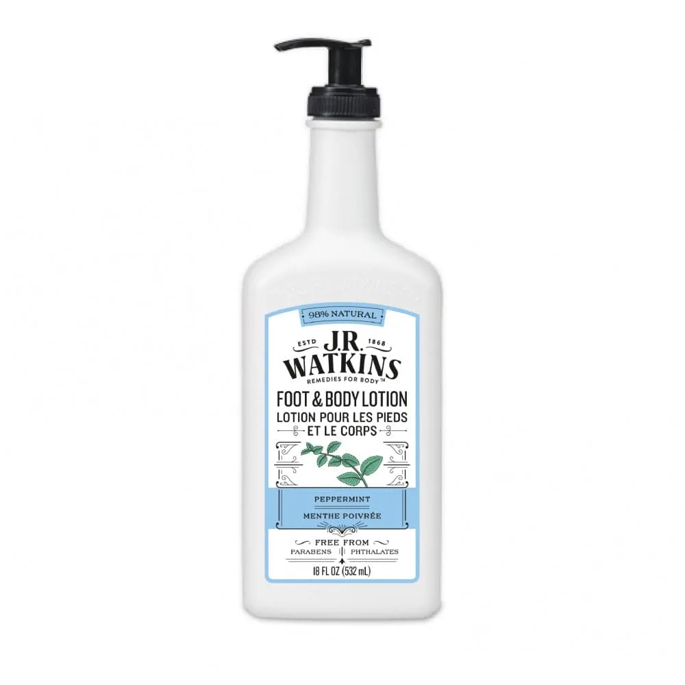 JR Watkins - Natural Foot & Body Lotion Peppermint
