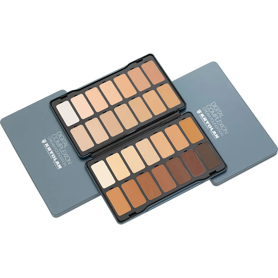 Kryolan DIGITAL COMPLEXION CREAM FOUNDATION PALETTE 28 COLORS 11009 - Digital 1
