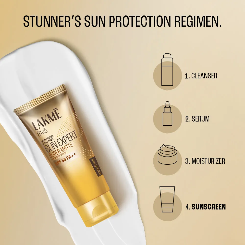 Lakmē Matte Sunscreen SPF 50 PA   , Niacinamide|UVA/B Protection|For Normal To Oily Skin 50ml