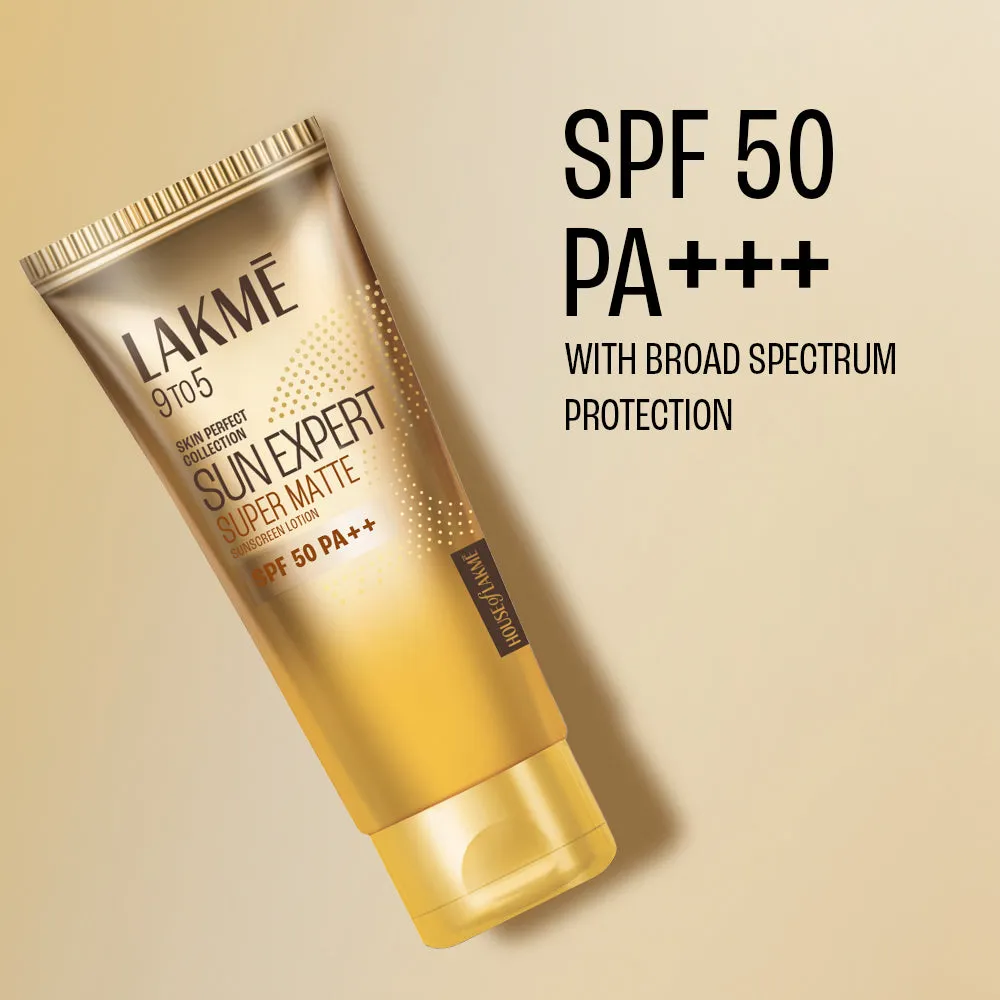 Lakmē Matte Sunscreen SPF 50 PA   , Niacinamide|UVA/B Protection|For Normal To Oily Skin 50ml