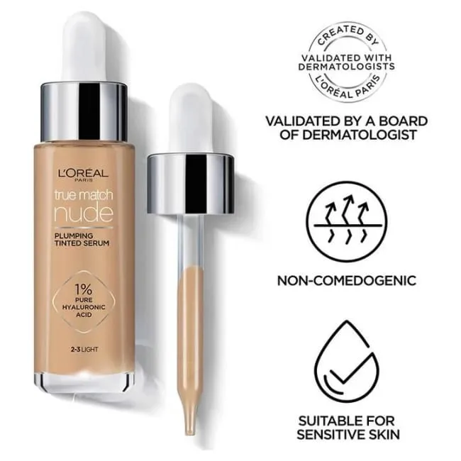 L'Oréal Paris True Match Nude Plumping Tinted Serum Medium 4-5