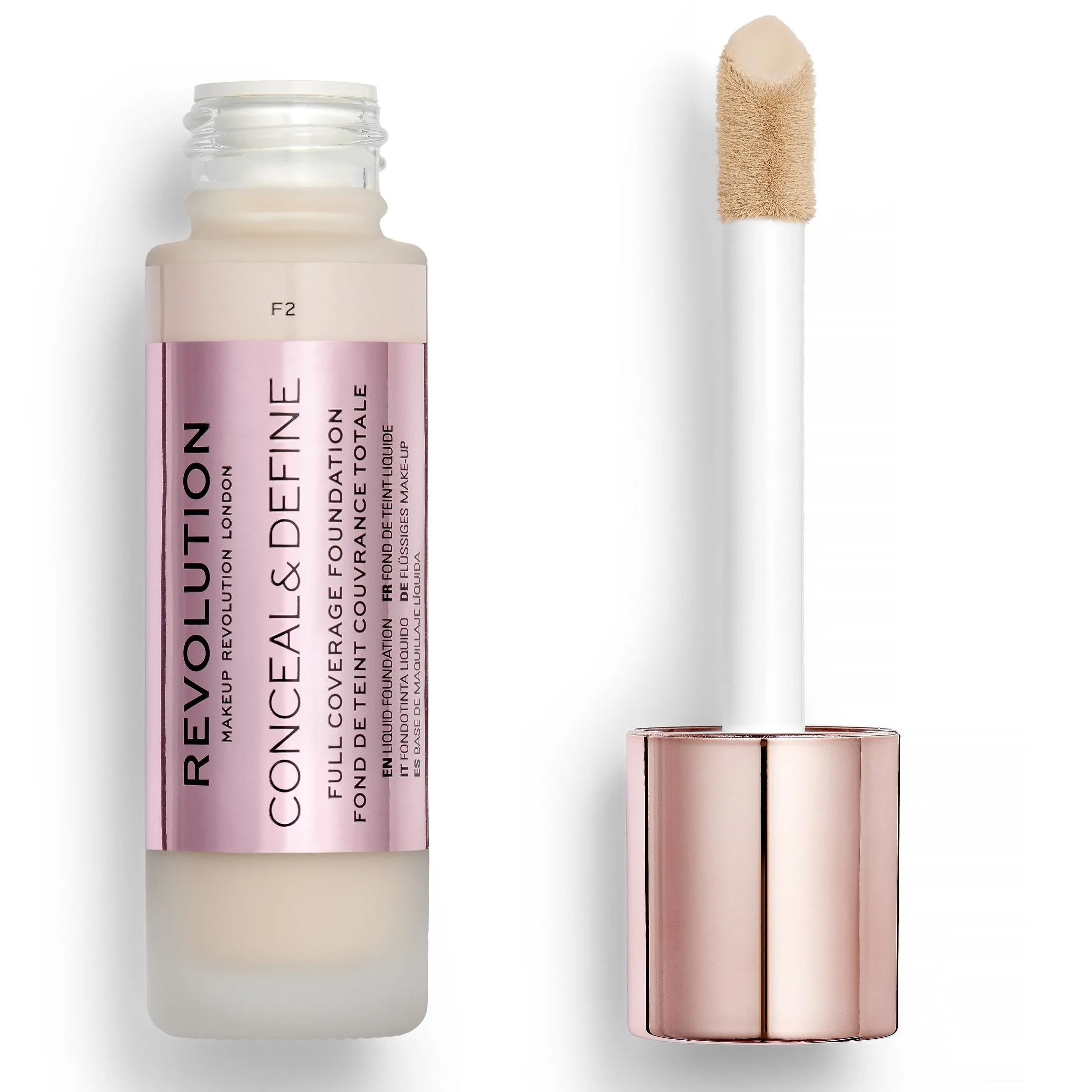 MAKEUP REVOLUTION Conceal & Define Foundation - F2