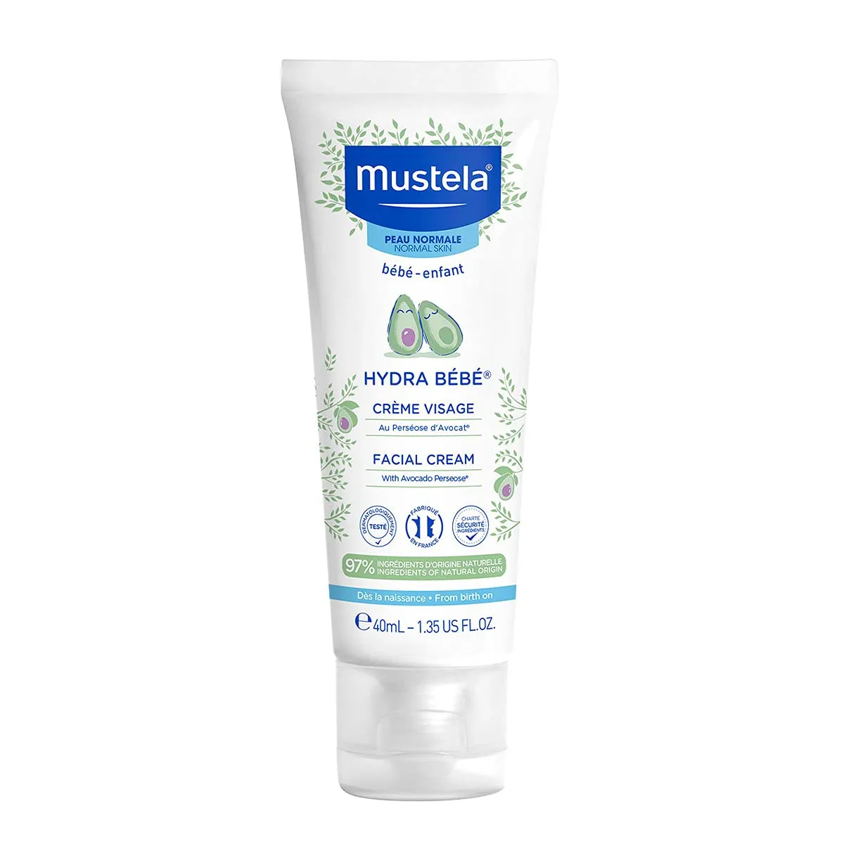 Mustela Hydra Bebe Facial Cream, Gentle Baby Face Cream