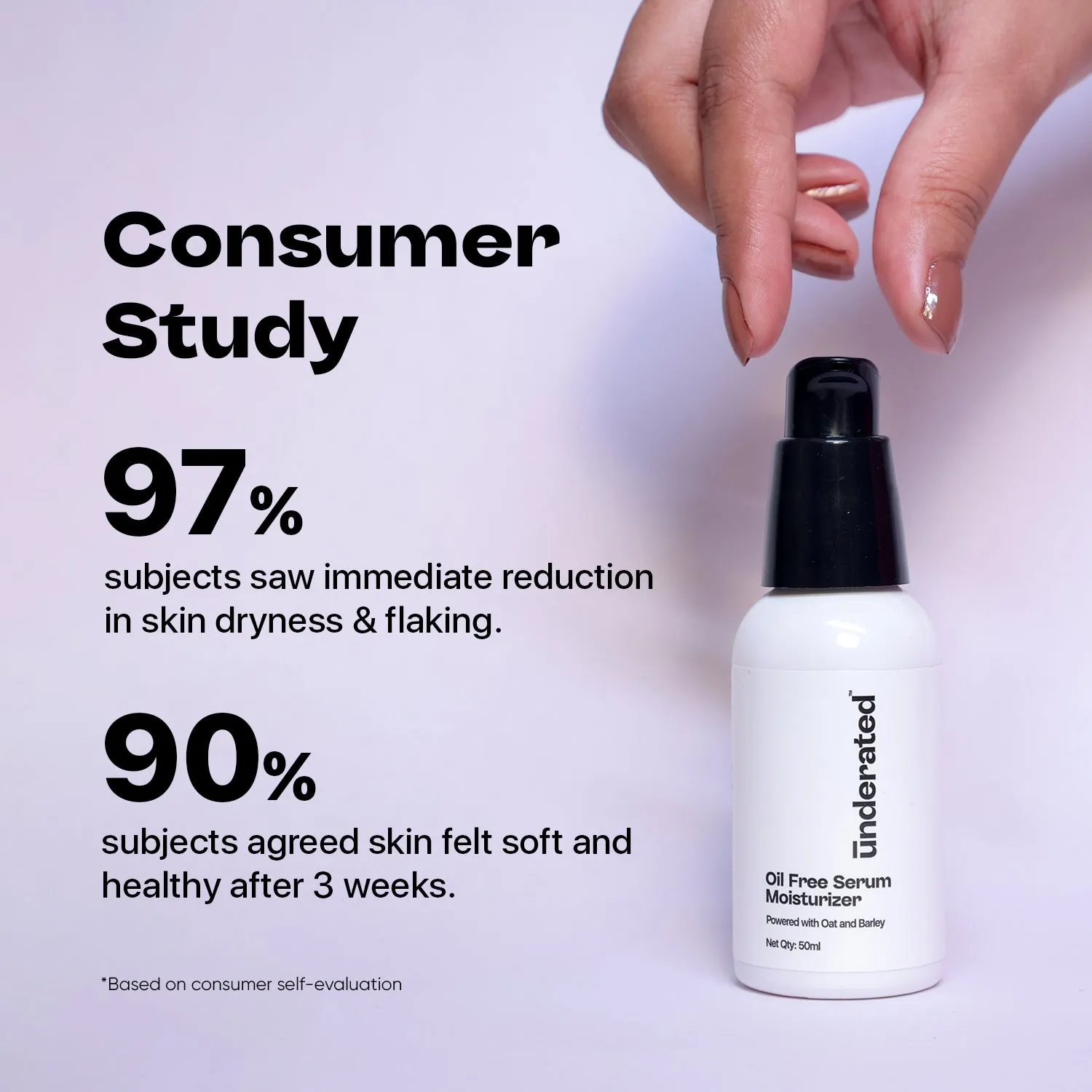 Oil Free Serum Moisturizer - 50ml | For Long Lasting Hydration