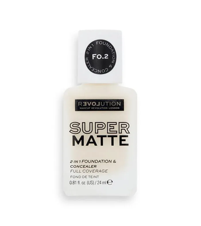 Revolution Relove - Base de maquillaje Super Matte - F0.2