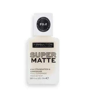 Revolution Relove - Base de maquillaje Super Matte - F0.2