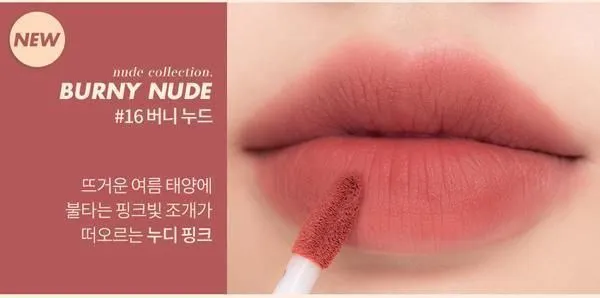 rom&nd Zero Velvet Tint: Shell Beach Nude 5.5g