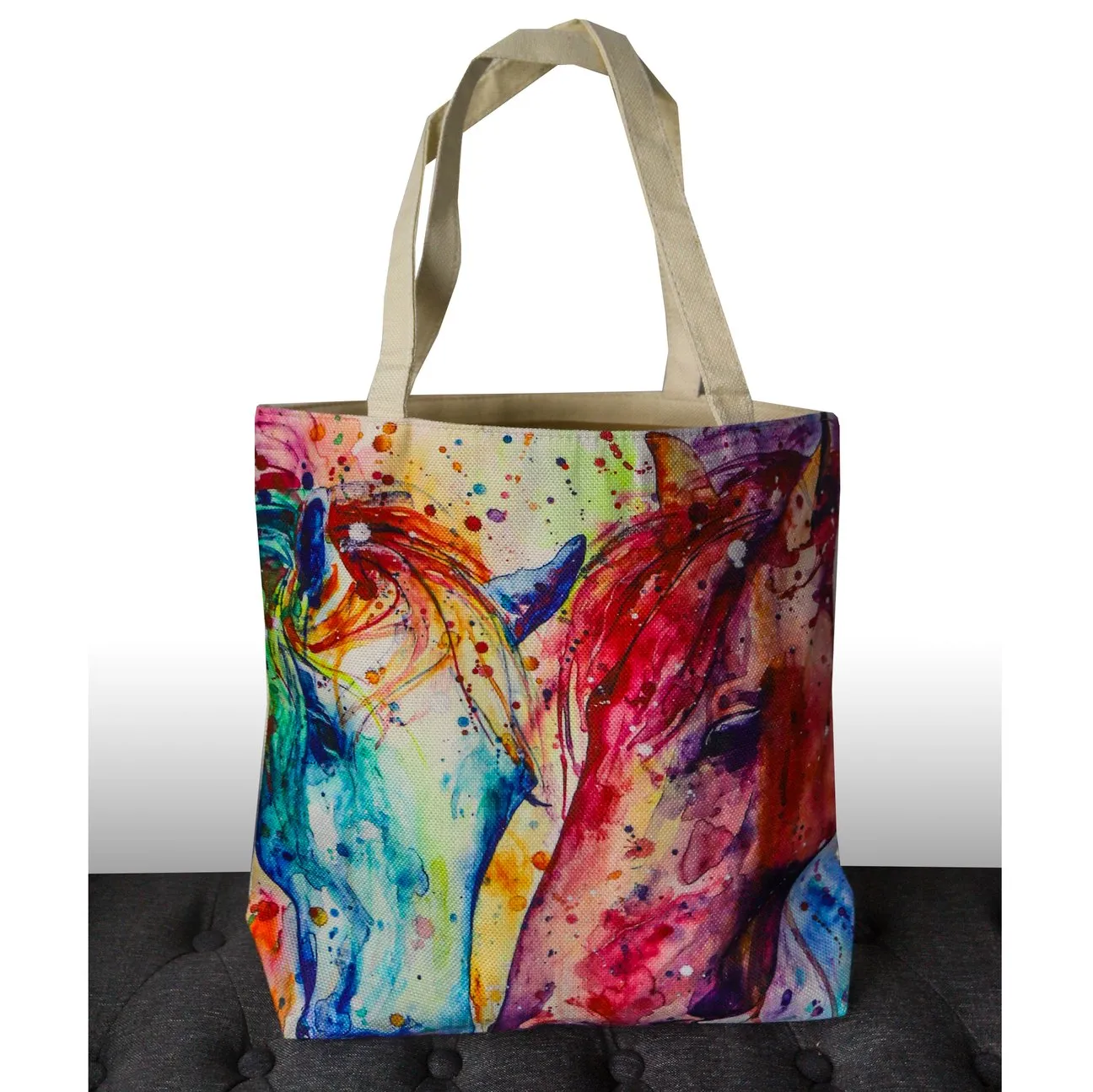 Saddleworld Horse Design Tote Bag