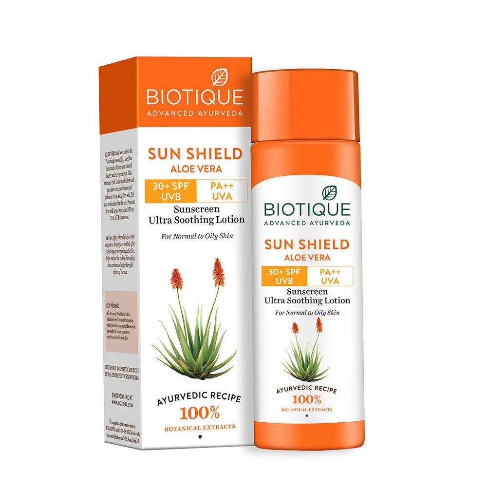 SUN SHIELD ALOE VERA 30  SPF Sunscreen Lotion 50ml
