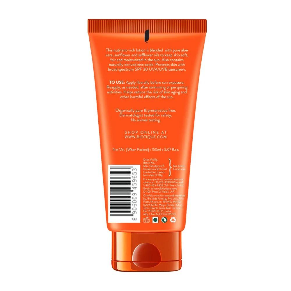 SUN SHIELD ALOE VERA 30  SPF Sunscreen Lotion 50ml