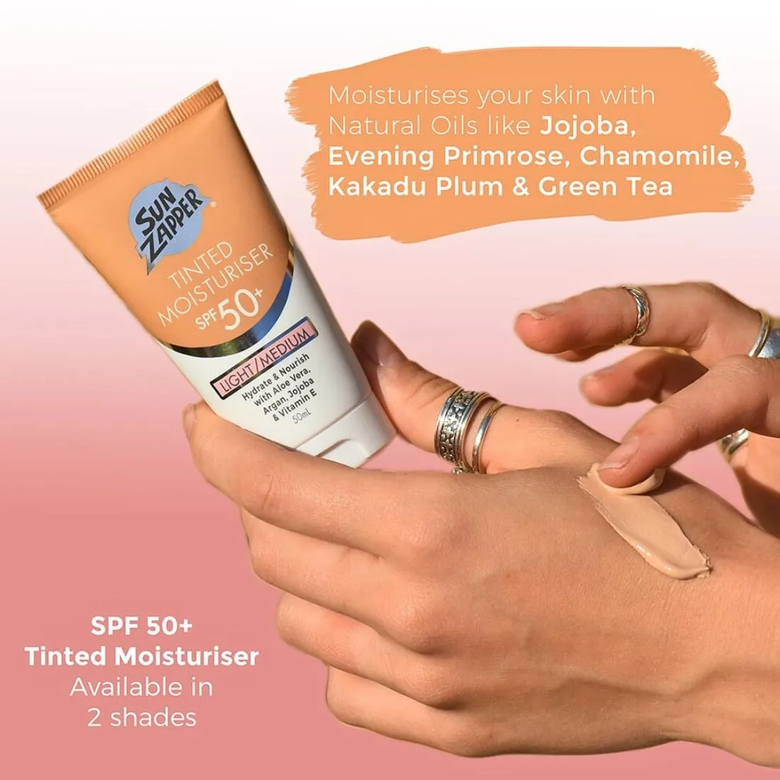 Sun Zapper Tinted Moisturiser SPF50  Lotion - Medium/Dark