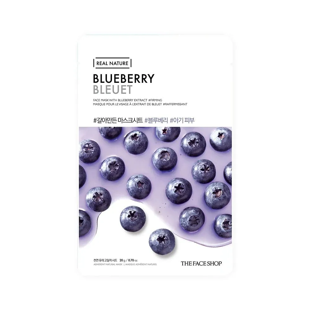 The Face Shop Real Nature Face Mask with Blueberry Extract