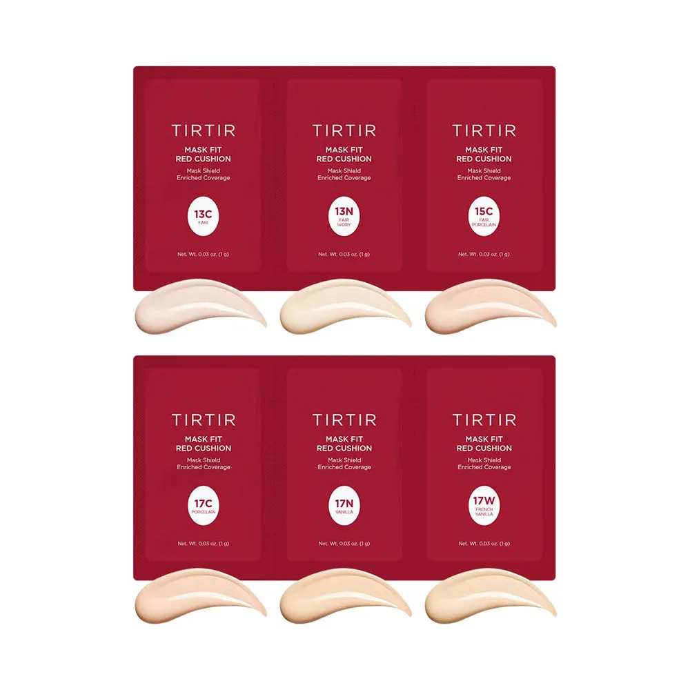 TIRTIR Red Cushion Foundation Shade Sampler