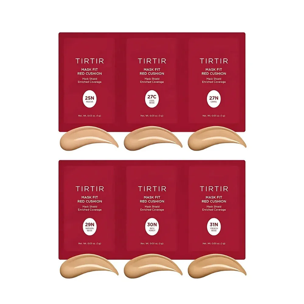 TIRTIR Red Cushion Foundation Shade Sampler