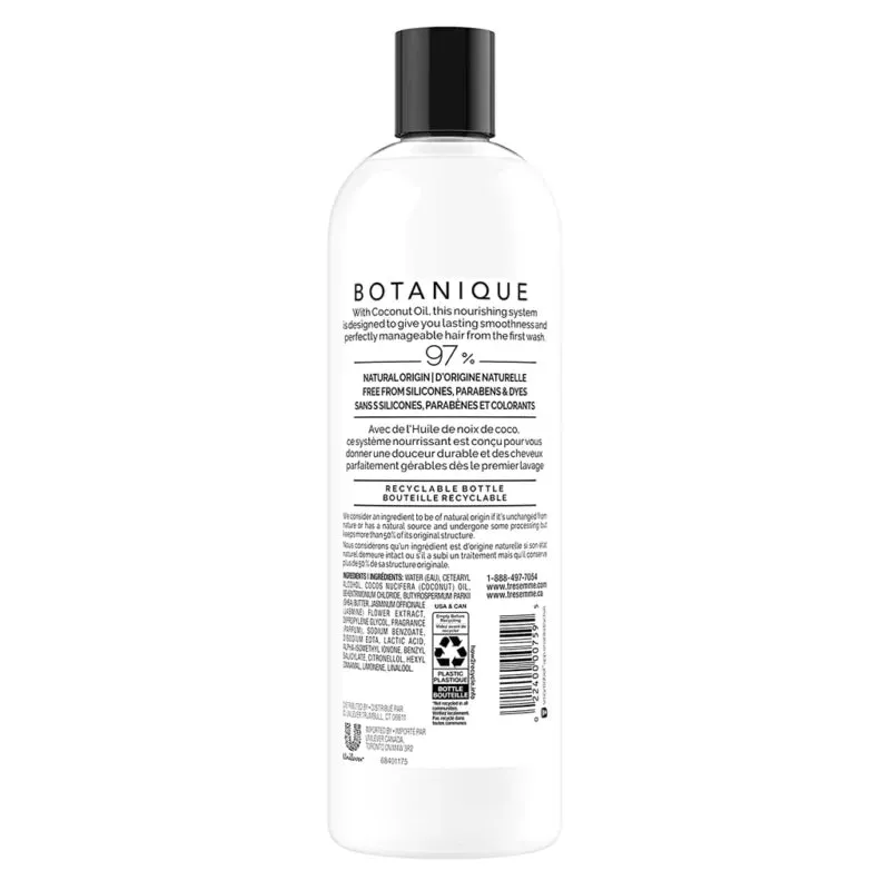 TRESEMME BOTANIQUE COCONUT NOURISH 97% SILICONE FREE CONDITIONER, 473ML