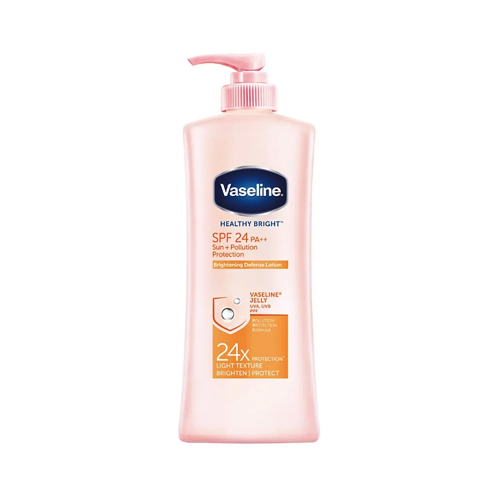 Vaseline Healthy Bright SPF 24 Sun  Pollution Brightening Protection Lotion, 400Ml