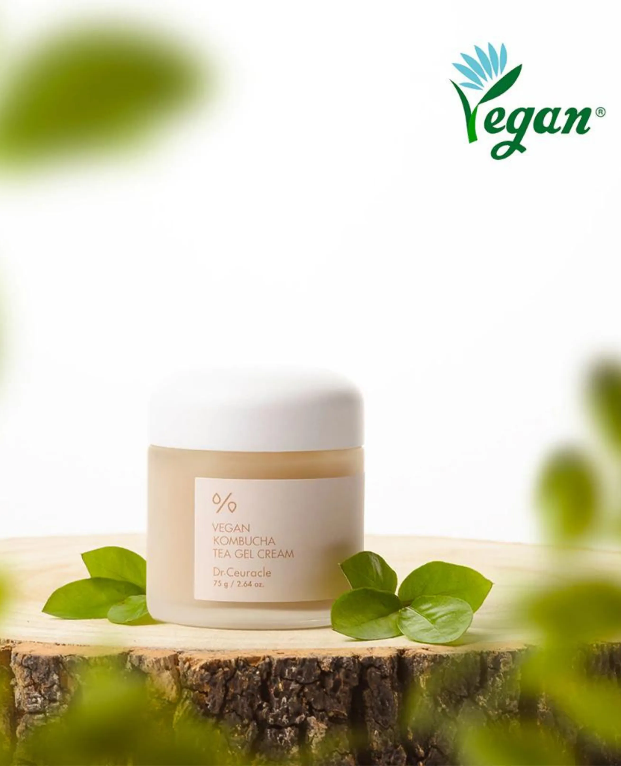 Vegan Kombucha Tea Gel Cream