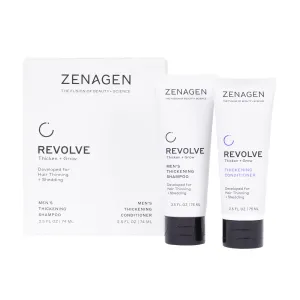 Zenagen Revolve Men's Thickening Shampoo and Conditioner Travel Kit
